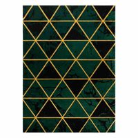 RUG/LU/ESTEMA/MARBLETRIANGLES/BOTTLEGREEN+GOLD/160x220