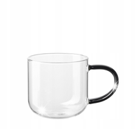 ASA Kubek Coppa Glass 400ml z czarnym uchwytem pojemny