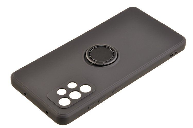 Etui Pastel Ring do Samsung Galaxy A72 czarny zdjęcie 5