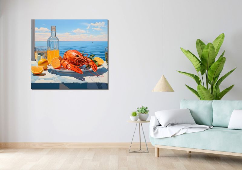 Obraz 100x90cm Homary Nie Do Pary zdjęcie 2