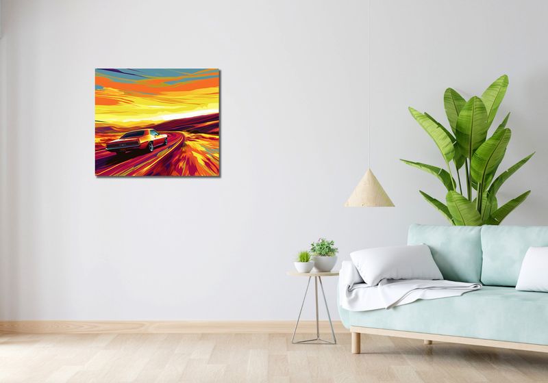 Obraz 70x60cm Pędź Przed Siebie zdjęcie 2