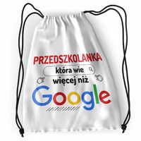 Plecak Dla Przedszkolanki Sportowy Szkolny Worek Z Nadrukiem Ze Zdjęciem