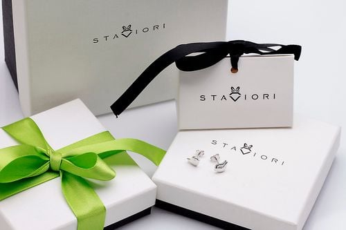 srebrne kolczyki ptaszki na Arena.pl