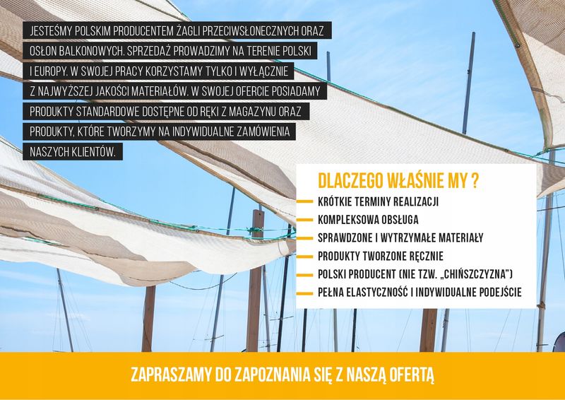 ŻAGIEL PRZECIWSŁONECZNY WODOSZCZELNY NA WYMIAR PREMIUM DO OGRODU NA TARAS zdjęcie 16