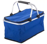 Koszyk piknikowy termiczny na piknik lub zakupy różne kolory do wyboru Rodzaj / wzór - Niebieski