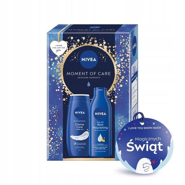 NIVEA MOMENT OF CARE Zestaw prezentowy kosmetyków do pielęgnacji dla kobiet zdjęcie 1