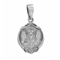 SREBRNY SZKAPLERZ MEDALIK DWUSTRONNY PRÓBA SREBRA 925