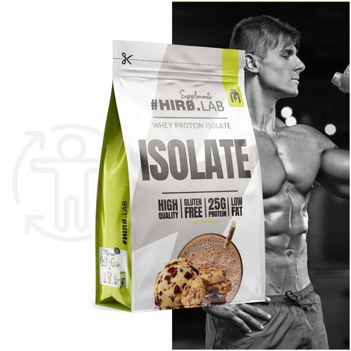 Izolat Białka BIAŁKO 700 g WPI Whey Protein Isolate Czekolada ciastko HIRO na Arena.pl