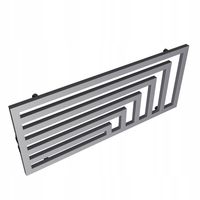 POZIOMY GRZEJNIK LAOS 52x140 4 LUTY- SREBRNY