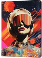 Obraz 70x100cm Retrofuturystyczna Muza