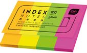 ZAKŁADKI INDEKSUJĄCE NEON 4X20X50 MM 200SZT INTERDRUK