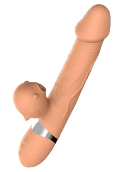 Wibrator-Basia Thtusting Vibrator 2 in 1 Tongue Vibrators USB zdjęcie 1
