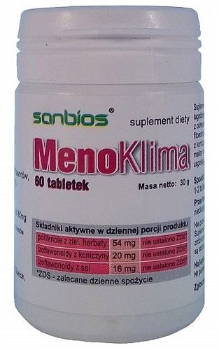 MENOKLIMA  60 Tabletek na Menopauzę i Klimakterium na Arena.pl