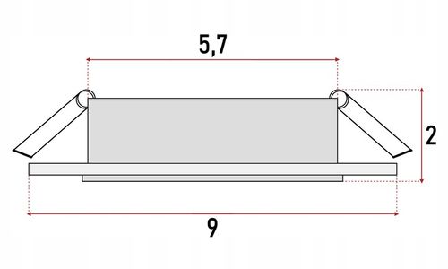 6x Oprawa halogenowa Szklana Kwadratowa + Żarówka GU10 LED 5,5W 3 na Arena.pl