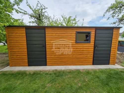 Schowek Domek Ogrodowy 6x3m 2x drzwi 2x okno dach GP621 na Arena.pl