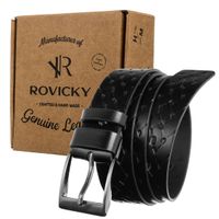 pasek męski skórzany 3,8cm prs-04-g-105-0580 black