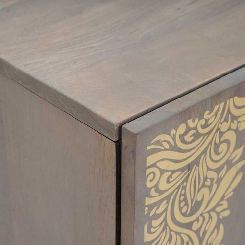 Szafka pod umywalkę Szary 62 x 33 x 58 cm Lite drewno mango na Arena.pl