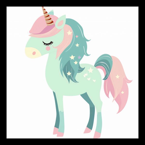 Plakat 30x30cm Jednorożec Marzeń zdjęcie 2