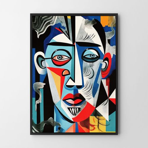 Plakat portret kubizm twarz picasso 29,7x42 cm A3 na Arena.pl