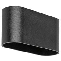 Nowoczesna LAMPA ścienna KAUNAS 7023 Rabalux owalny kinkiet do przedpokoju czarny