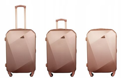 WALIZKA PODRÓŻNA ELEGANCKA MOCNA ABS 4 KÓŁKA XL na Arena.pl