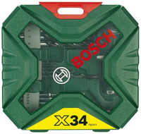 zestaw wierteł i bitów classic x-line 34-częściowy - b 2607010608