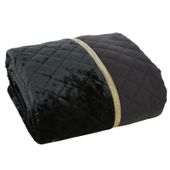 Narzuta pikowana na łóżko KRISTIN 220X240 czarna