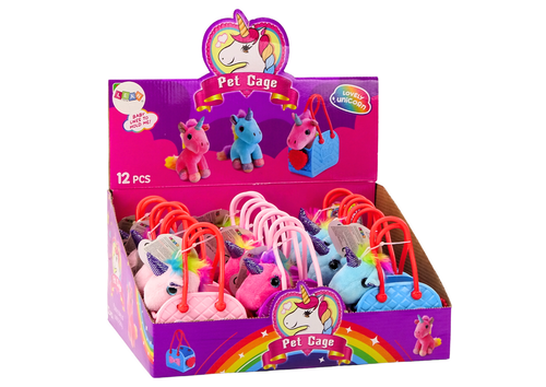 Pluszowy Jednorożec W Gumowej Torebce Kolorowa Grzywa 3 Rodzaje na Arena.pl