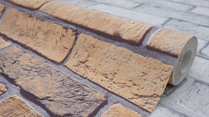 TAPETA CEGŁY CEGŁA KAMIEŃ WINYLOWA NA FLIZELINIE zdjęcie 2