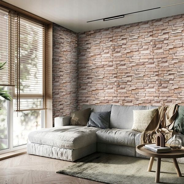 10x Samoprzylepne Panele Ścienne Tapeta z Cegły Panel Ścienny 3D 77 x 70cm zdjęcie 5