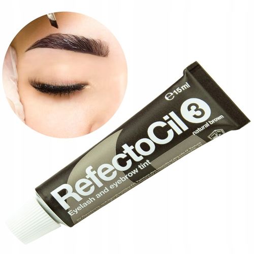HENNA do brwi rzęs REFECTOCIL brąz w żelu ZESTAW z wodą utlenioną KALLOS na Arena.pl