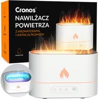 NAWILŻACZ POWIETRZA DYFUZOR ZAPACHOWY LED AROMATERAPIA EFEKT OGNIA KOMINEK
