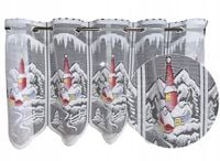 ZAZDROSTKA firana kuchenna BOŻE NARODZENIE święta Zimowe Miasteczko 90x40