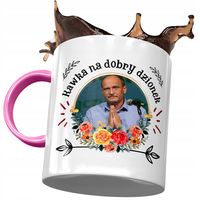 Kubek Różowy Paweł Kukiz Kukiz 15 Na Prezent Z Nadrukiem Ze Zdjęciem