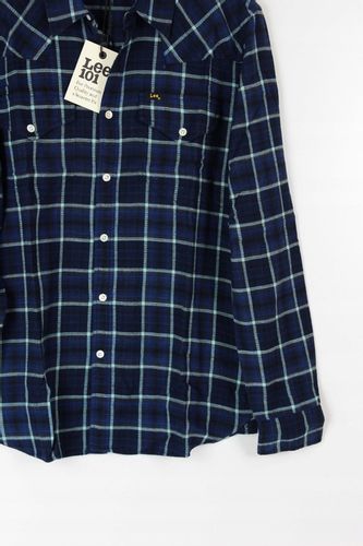 LEE 101 WESTERNER KOSZULA KRATA NAVY _ M na Arena.pl