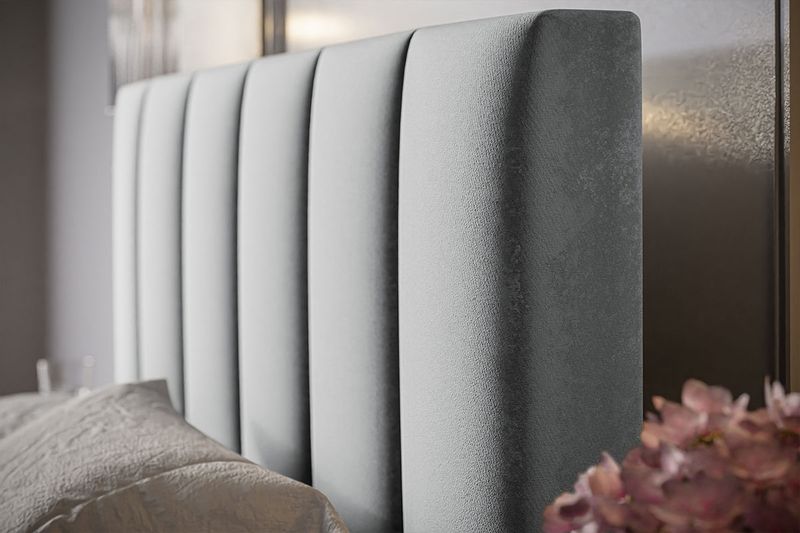 Łóżko tapicerowane LUX 1 140x200 ze  Stelażem i pojemnikiem zdjęcie 9