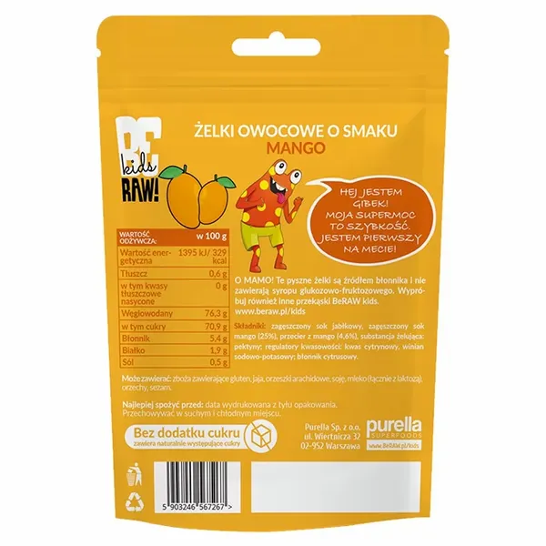 Żelki Mango Beraw Kids, 35g zdjęcie 2