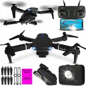 DRON INTELIGENTNY ZDALNIE STEROWANY 300 M Z KAMERA 4k WIFI 45 Min GPS TURBO