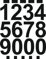 NAKLEJKI wycinane ploterowo CYFRY LICZBY kropki kreski samoprzylepne 15 cm
