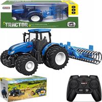 2 x TRAKTOR ZDALNIE STEROWANY WAŁ BRONA TALERZOWA GUMOWE KOŁA ŚWIATŁO MATAD