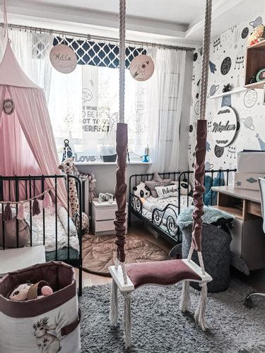 huśtawka do pokoju fala popielaty na Arena.pl