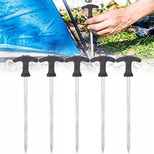 ŚLEDZIE NAMIOTOWE DO NAMIOTÓW MARKIZ I DEKORACJI KPL 12SZT ŻELAZNE I TRWAŁE na Arena.pl