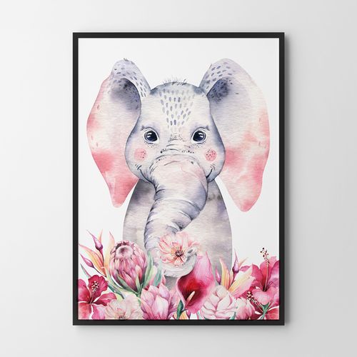 Plakat do pokoju dziecka słoń 30x40 cm na Arena.pl