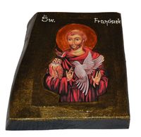 Ikona święty Franciszek patron zwierząt