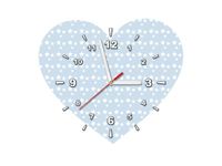 40X40CM ZEGAR SERCE GWIAZDKI OBRAZ