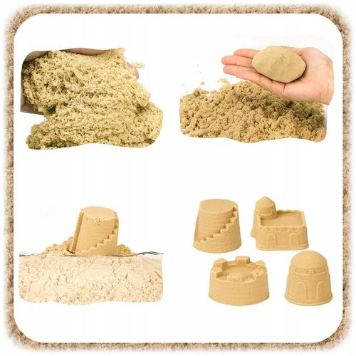 ZESTAW KONSTRUKCYJNY PIASEK KINETYCZNY DŹWIG POJAZDY BUDOWLANE DLA DZIECI na Arena.pl