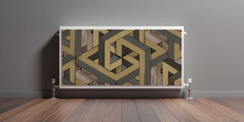 MASKOWNICA Magnetyczna Na Grzejnik Abstrakcyjna Mozaika 120cm x 60cm zdjęcie 3