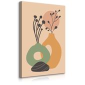 Obraz Do Salonu Pastelowe Dzbanki Rośliny Styl Boho Natura 60cm x 90cm