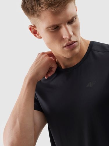 KOSZULKA 4F MĘSKA TRENINGOWA REGULAR SZYBKOSCHNĄCA - CZARNA r. S na Arena.pl