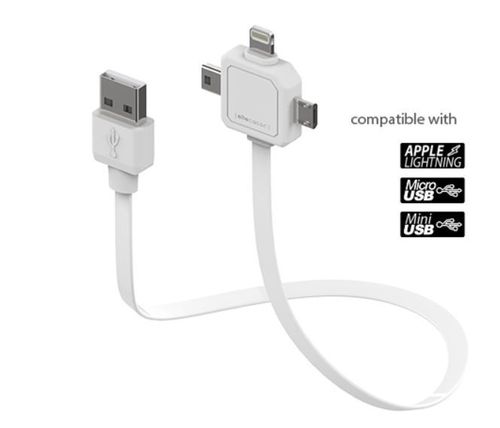 Kabel zasilający Allocacoc Power USB Cabel 3 w 1 na Arena.pl